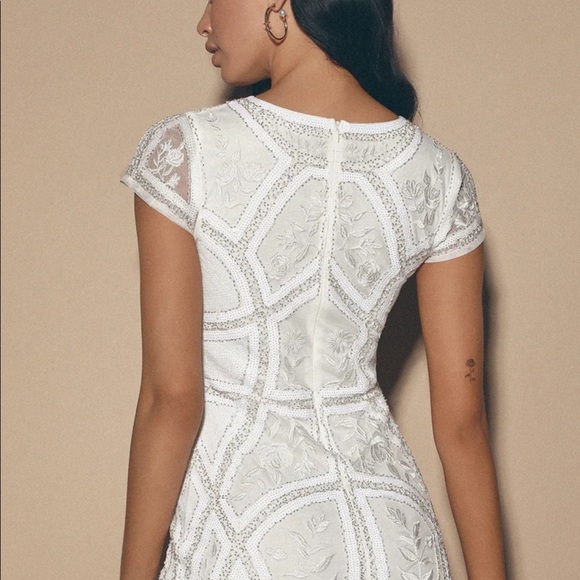 Lulus Spread Your Shine White Sequin
Embroidered Bodycon Dress XS - Picture 3 of 6